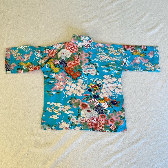 Vintage RARE 60s Blue Floral top and blue pants collectors piece child k… - Picture 4 of 17